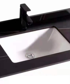 Bộ tủ bàn lavabo bằng gạch chống trầy xước, sang trọng, kèm gương led VIG01- A